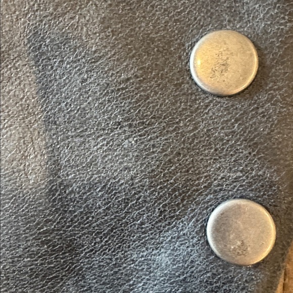 Hammit Medium Black Snake Embossed Detail Rivet Crossbody or Clutch Bag - Picture 8 of 14